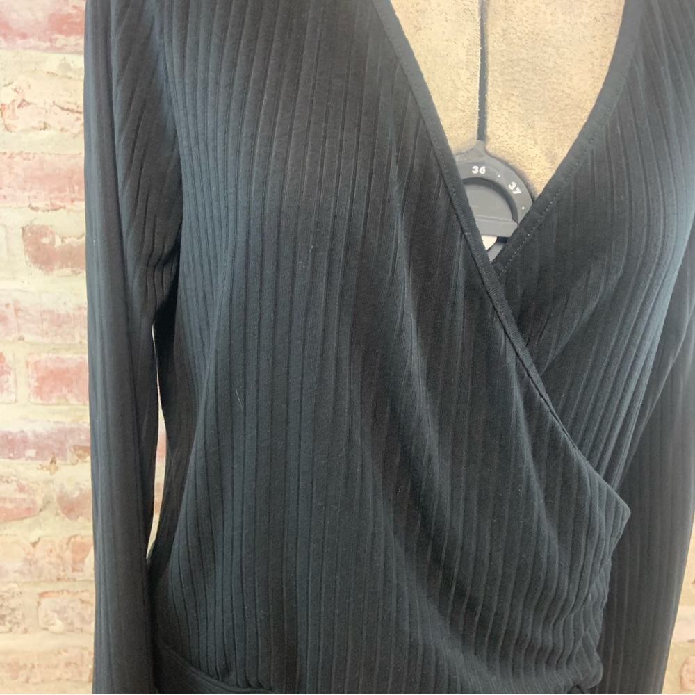 White birch wrap look long sleeve top large - Picture 5 of 7